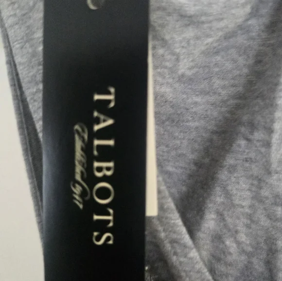 Talbots Silver Sequin Gray Sleeveless Top Size M New with tags - Picture 5 of 6